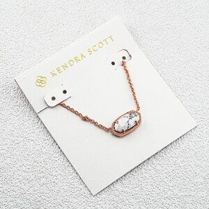 Kendra Scott White Turquoise Necklace